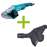 MAXVAC Dust Shroud & Makita 230mm Angle Grinder Package, Pre-Installed