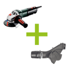 MAXVAC Dust Shroud & Metabo 115mm Angle Grinder Package, Pre-Installed