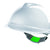Short Peak Push-Key V-Gard Safety Helmet-PP-3110WH-Leachs